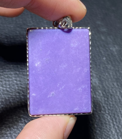 AAAA Natural Russian Charoite Pendant,Pendant Necklace,S925 Natrual Gems Pendant,Handmade Gift ET622