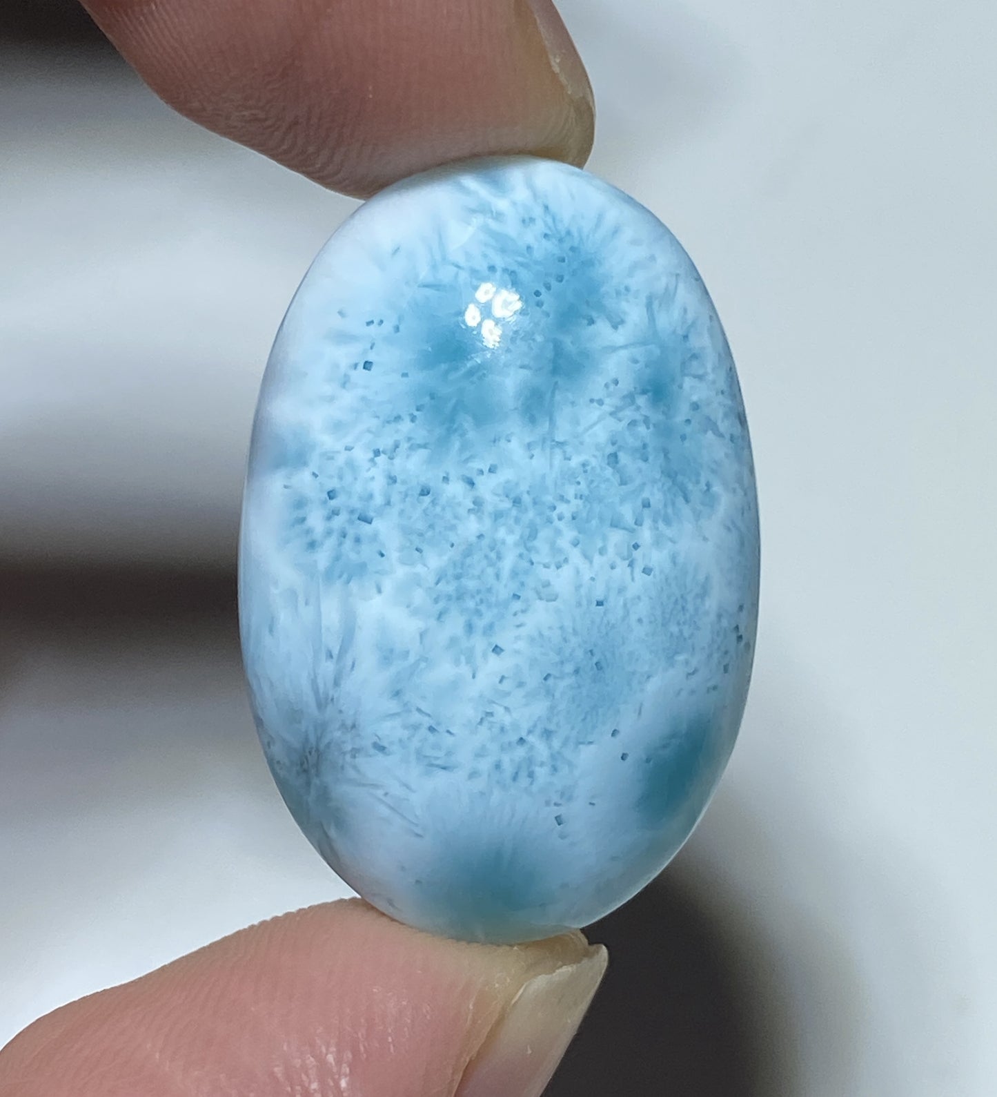 AAA Natural Authentic Dominican Larimar Pendant,Gems Jewelry,Gems Pendant,Crystal Pendant,ET634