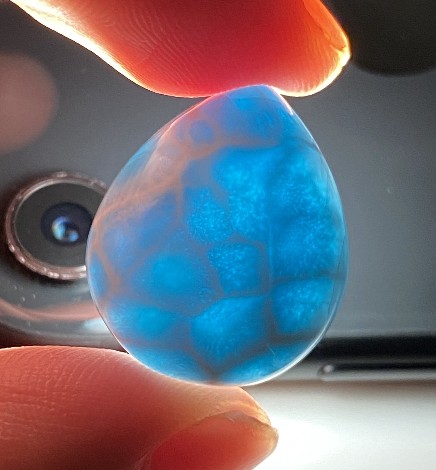 AAA+ Natural Authentic Dominican Larimar Pendant,Gems Jewelry,Gems Pendant,Crystal Pendant,ET647