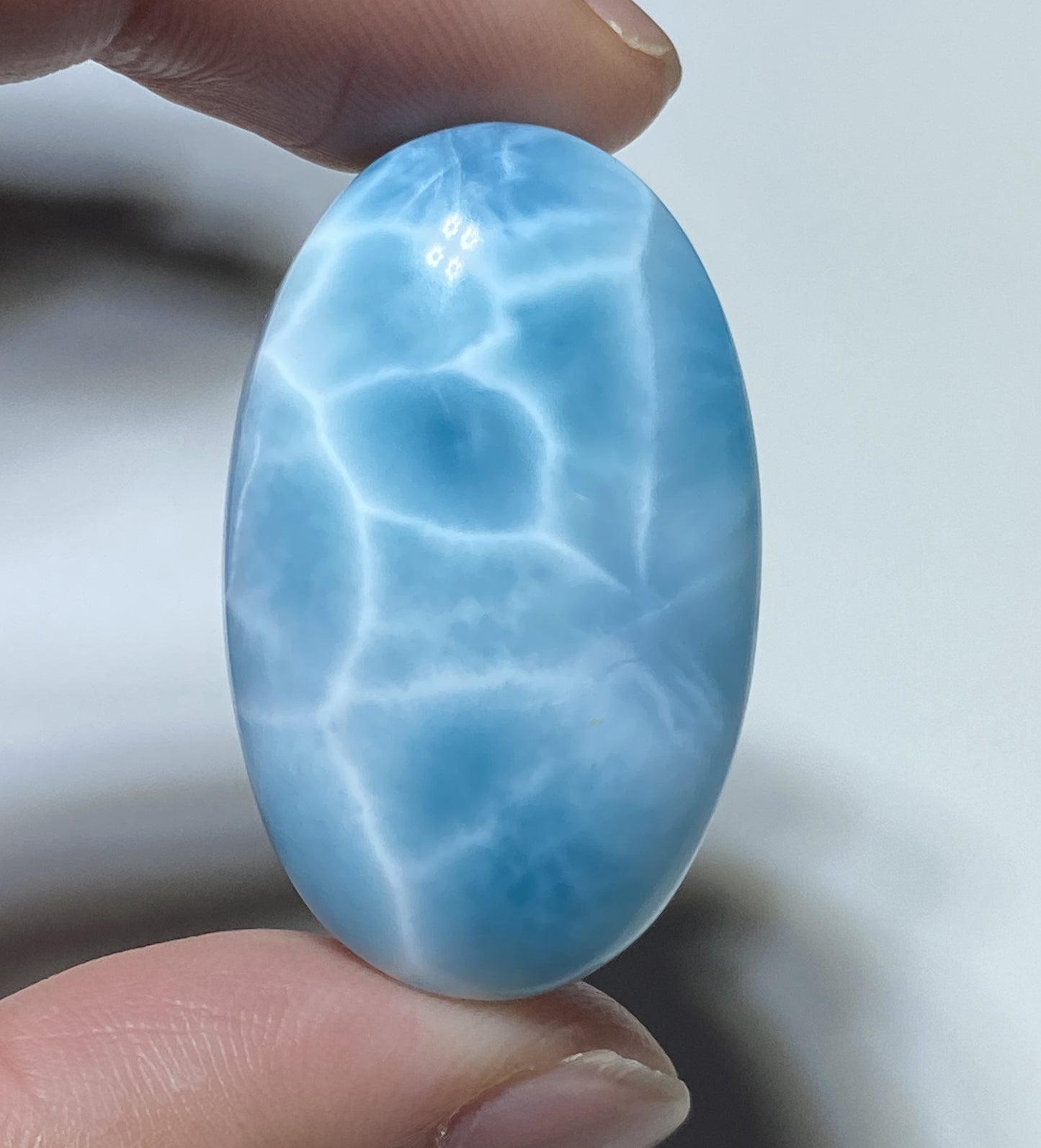 AAAA Natural Authentic Dominican Larimar Pendant,Gems Jewelry,Gems Pendant,Crystal Pendant,ET652