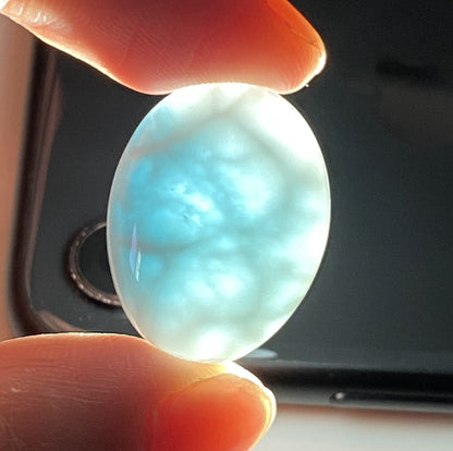 AAA Natural Authentic Dominican Larimar Pendant,Gems Jewelry,Gems Pendant,Crystal Pendant,ET653