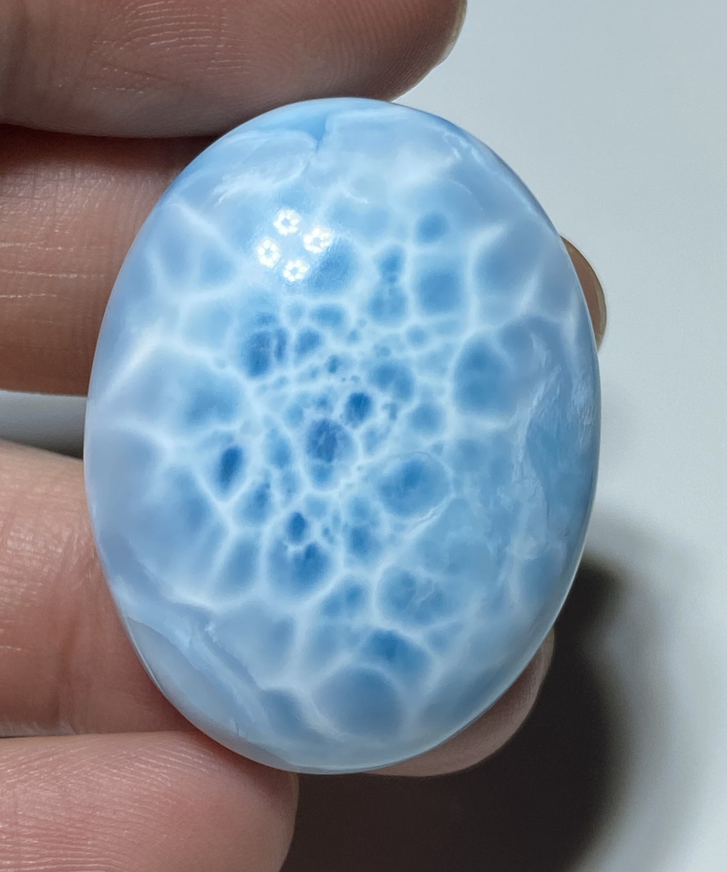 AAA Natural Authentic Dominican Larimar Pendant,Gems Jewelry,Gems Pendant,Crystal Pendant ET667