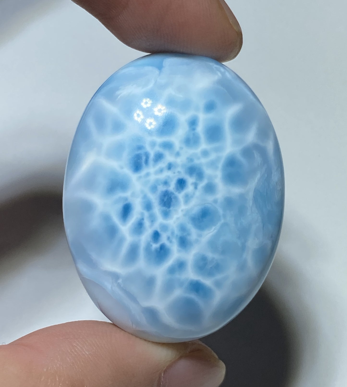 AAA Natural Authentic Dominican Larimar Pendant,Gems Jewelry,Gems Pendant,Crystal Pendant ET667