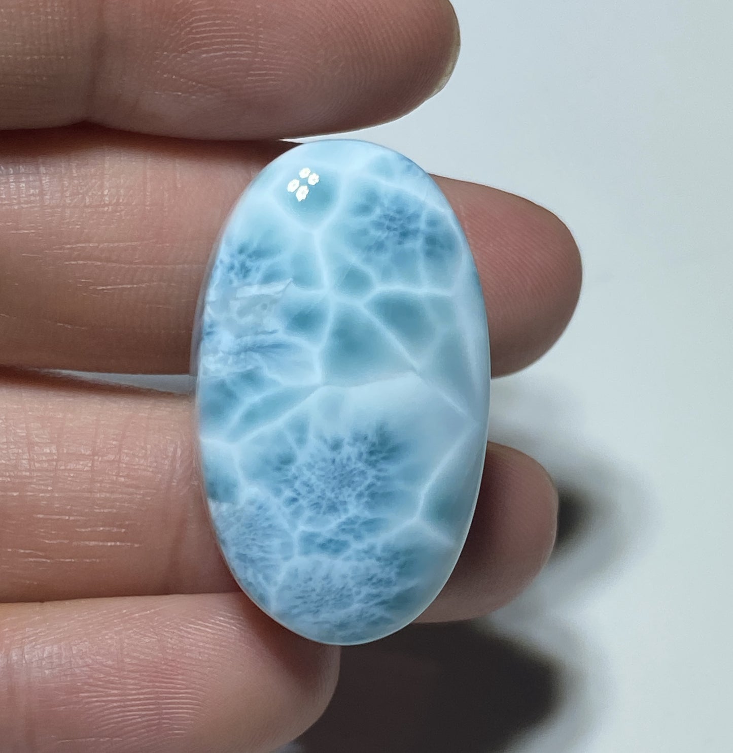 AAA Natural Authentic Dominican Larimar Pendant,Larimar Necklace,Crystal Pendant,Gems Pendant ET686