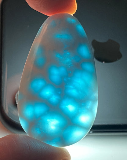 AAA Natural Authentic Dominican Larimar Pendant,Gems Jewelry,Gems Pendant,Crystal Pendant,ET716