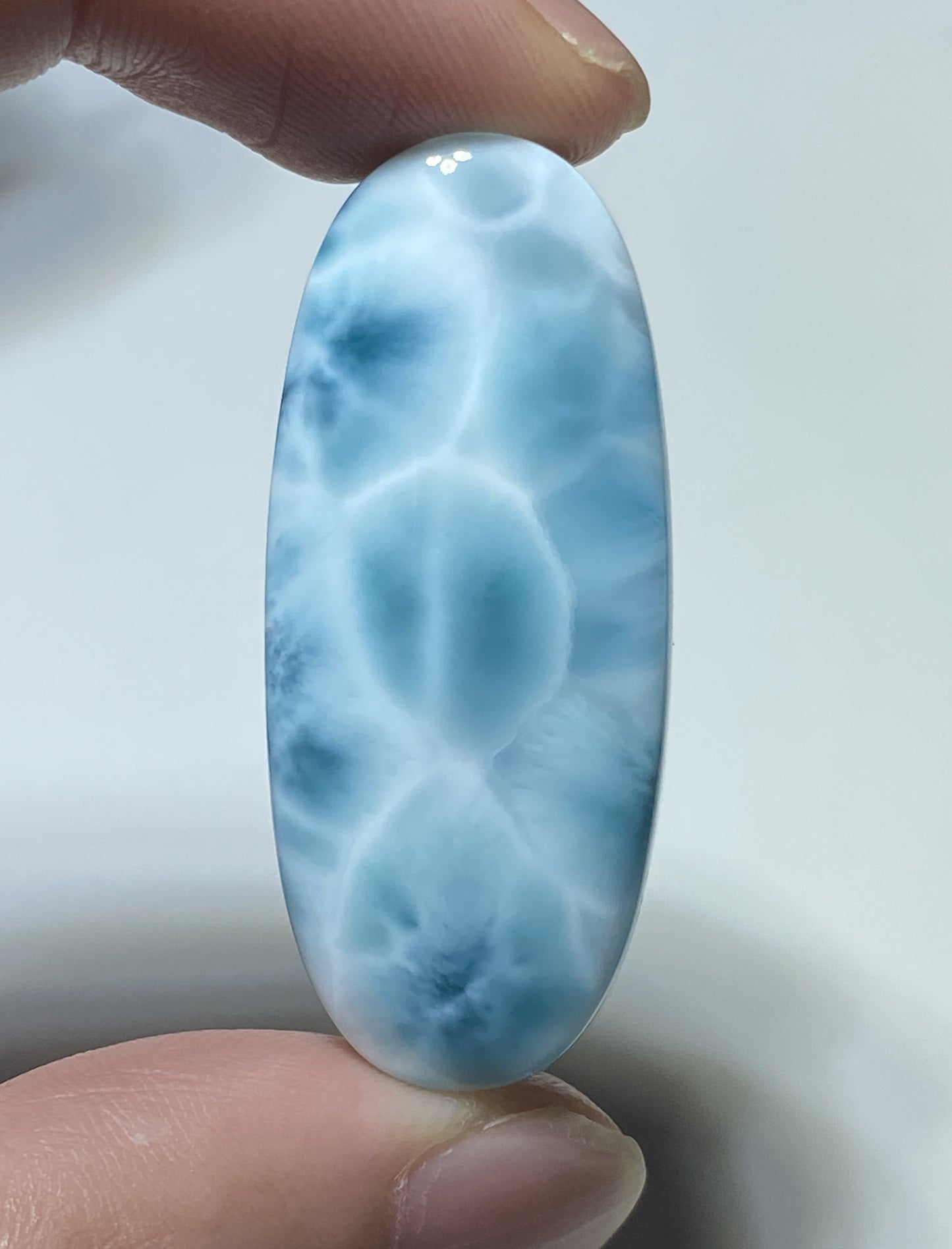 AAA+ Natural Authentic Dominican Larimar Pendant,Gems Jewelry,Gems Pendant,Crystal Pendant ET740