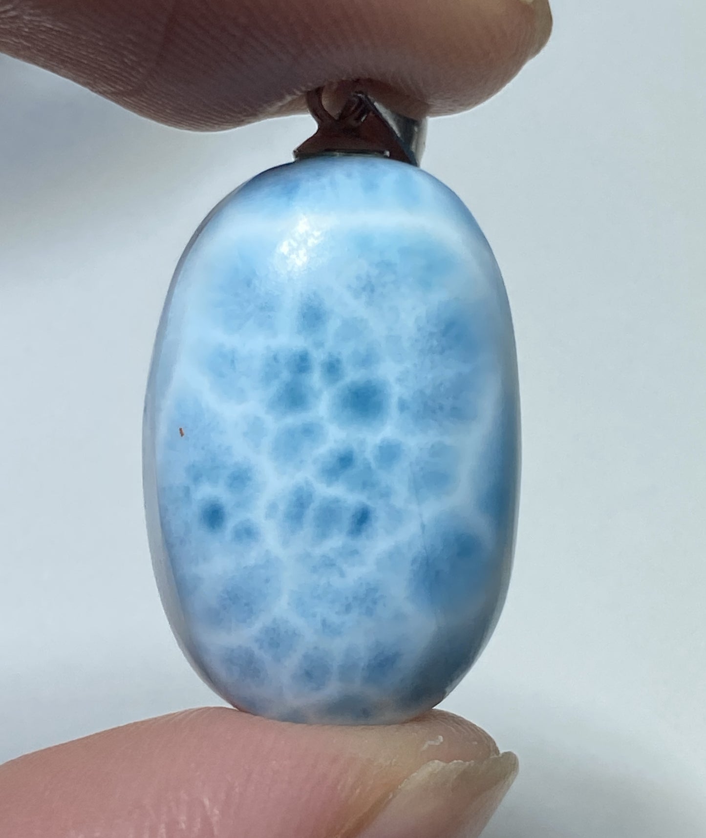 AAA+ Natural Authentic Dominican Larimar Pendant,Gems Jewelry,Gems Pendant,Crystal Pendant ET745