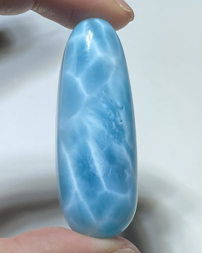 AAAA+ Natural Authentic Dominican Larimar Pendant,Gems Jewelry,Gems Pendant,Crystal Pendant ET748