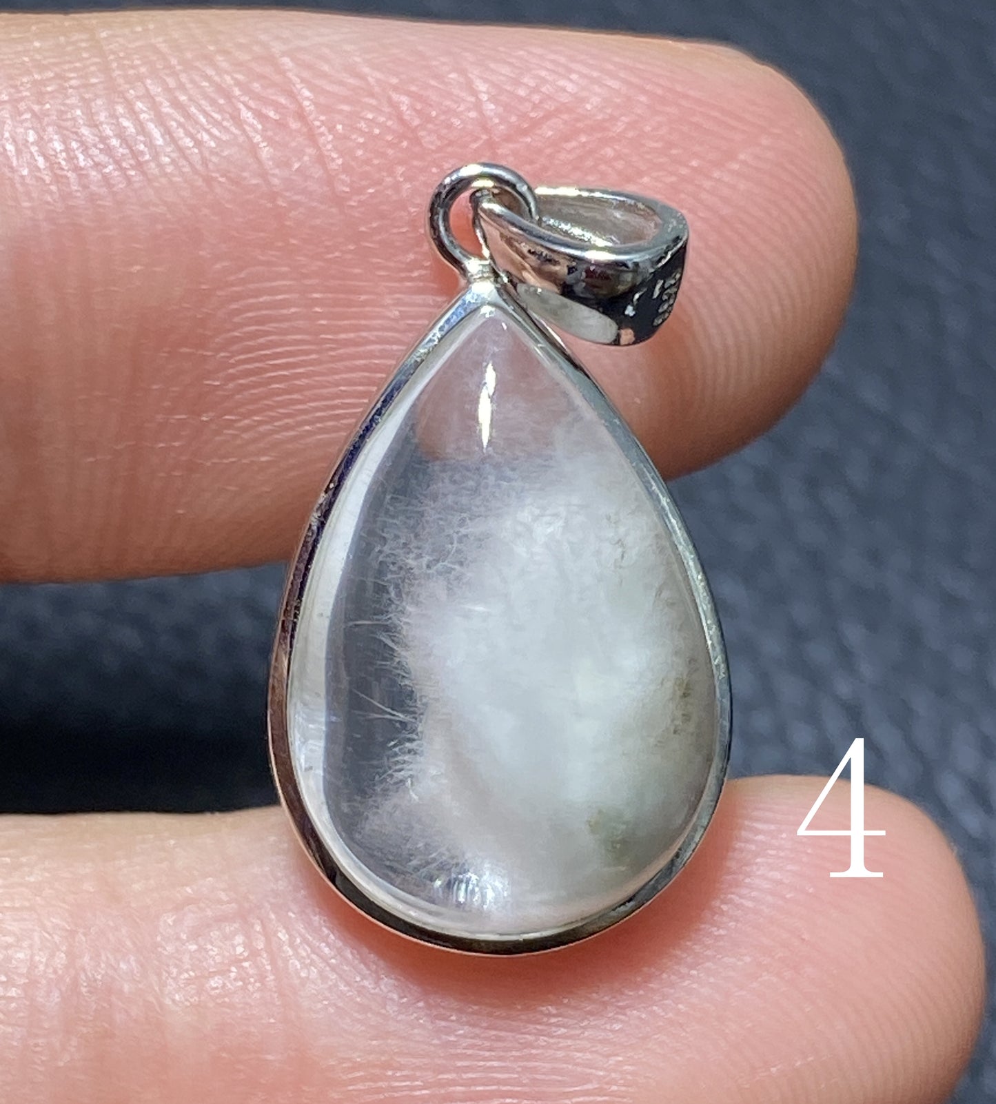 Rabbit Hair Pendant,AAAA Natural Authentic Bule Rutilated Quartz 925 Silver Pendant,Crystal Pendant,Men's Jewelry,Women's Jewelry ET057