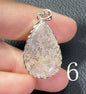 AAAA Dendritic Quartz Teardrop Cut,Natural Dendritic Brazilian Hemispherical Manganese Inclusion Quartz Crystal,Quartz Pendant Jewelry ET073