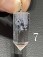 AAAA Natrual Brazilian Blue Needle Pendant, Silver Pendant, Crystal Pendant, Angel Wings, Meditation Stone, ET941