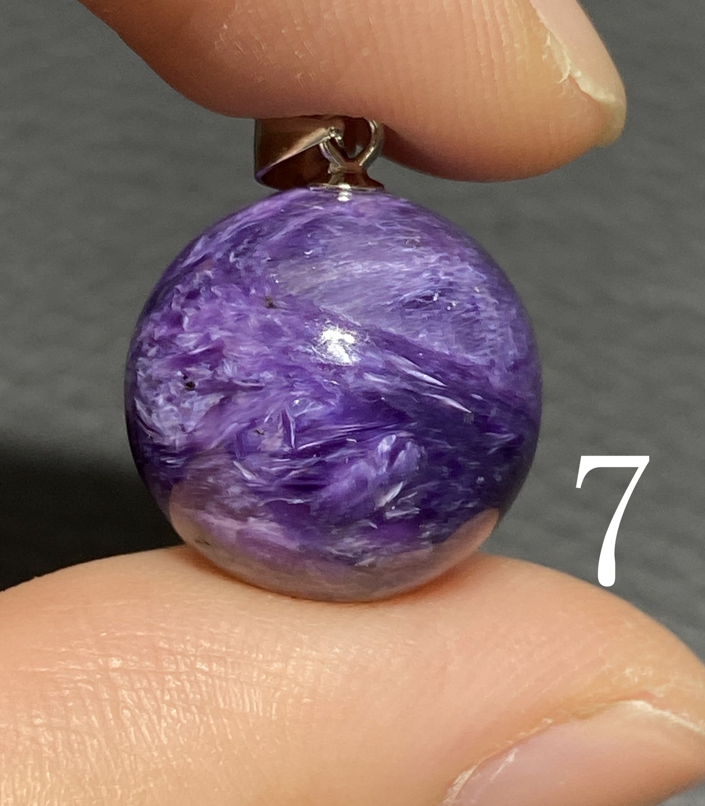 Charoite,AAAA Natural Russian Charoite Pendant,Charoite Pendant,S925 Pendant,Handmade Gift,Graduation Gifts ET115