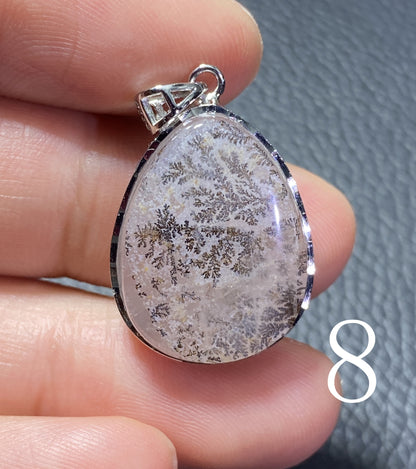 AAAA Dendritic Quartz Teardrop Cut,Natural Dendritic Brazilian Hemispherical Manganese Inclusion Quartz Crystal,Quartz Pendant Jewelry ET565