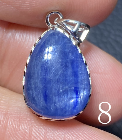 Kyanite,AAAA+ Natural Authentic Kyanite Silver Necklace,Gemstone Pendant,Handmade Jewelry,Women Jewelry,Necklace For Gift ET345