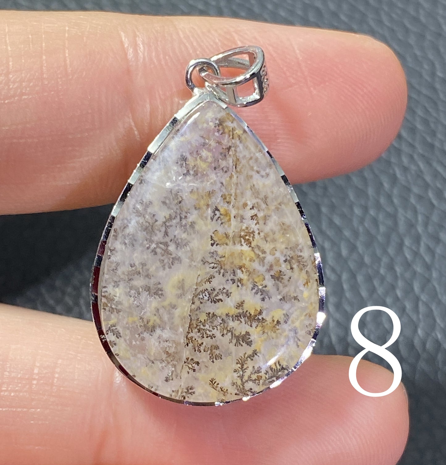 AAAA Dendritic Quartz Teardrop Cut,Natural Dendritic Brazilian Hemispherical Manganese Inclusion Quartz Crystal,Quartz Pendant Jewelry ET073