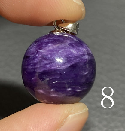 Charoite,AAAA Natural Russian Charoite Pendant,Charoite Pendant,S925 Pendant,Handmade Gift,Graduation Gifts ET115