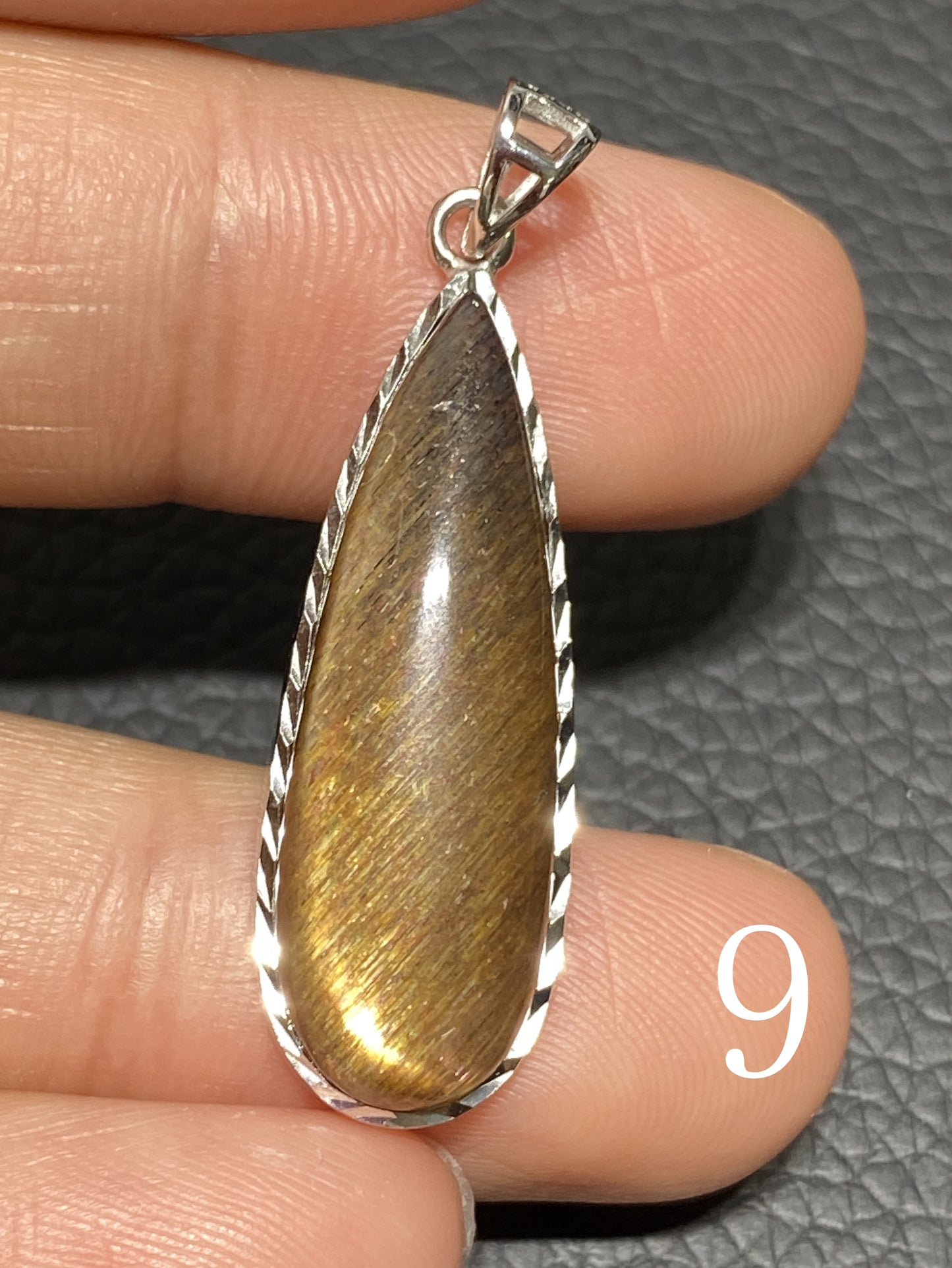 Black Sunstone,AAA Natural Authentic Black Sunstone Pendants,Silver Pendant,Gift For Her,Healing Stone Jewelry ET112